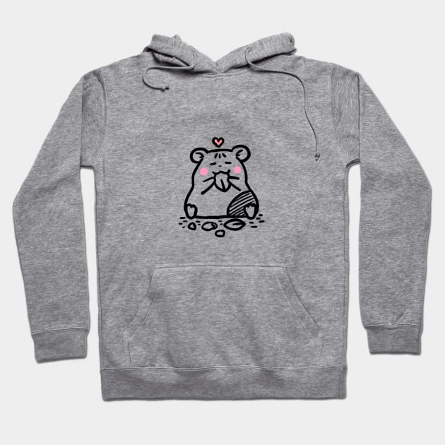 Hamster: Happy ( front ) Hoodie by GACHUU